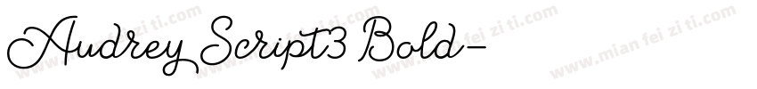 Audrey Script3 Bold字体转换